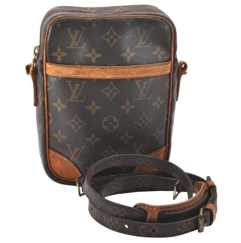 Authentic Louis Vuitton Monogram Danube Shoulder Cross Bag M45266 Junk 2369J