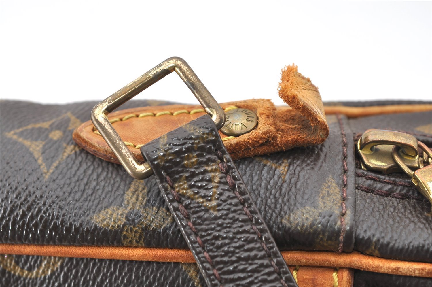 Authentic Louis Vuitton Monogram Danube Shoulder Cross Bag M45266 Junk 2369J