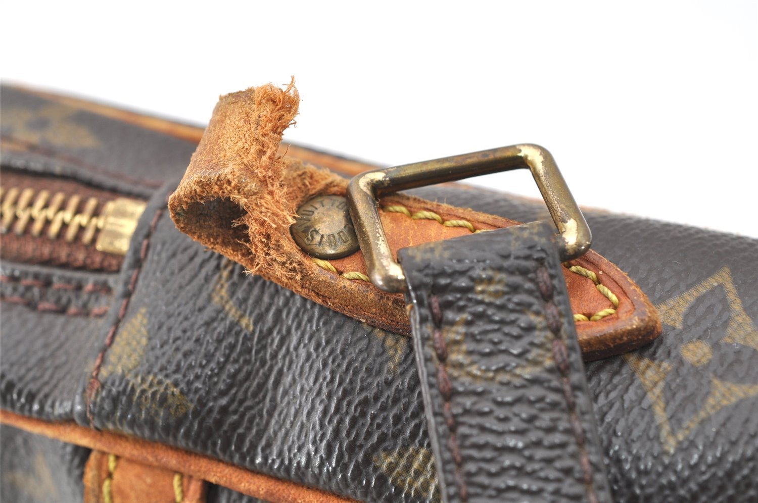 Authentic Louis Vuitton Monogram Danube Shoulder Cross Bag M45266 Junk 2369J