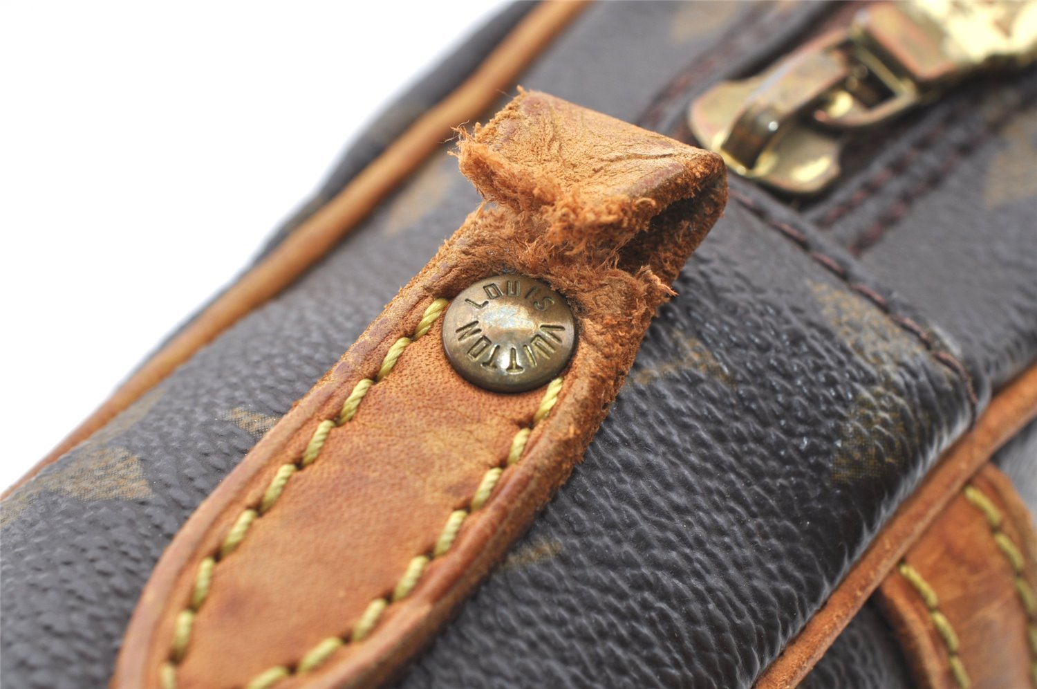 Authentic Louis Vuitton Monogram Danube Shoulder Cross Bag M45266 Junk 2369J