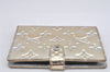 Auth Louis Vuitton Monogram Miroir Agenda PM Notebook Cover R20963 Silver 2369K
