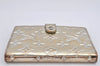 Auth Louis Vuitton Monogram Miroir Agenda PM Notebook Cover R20963 Silver 2369K