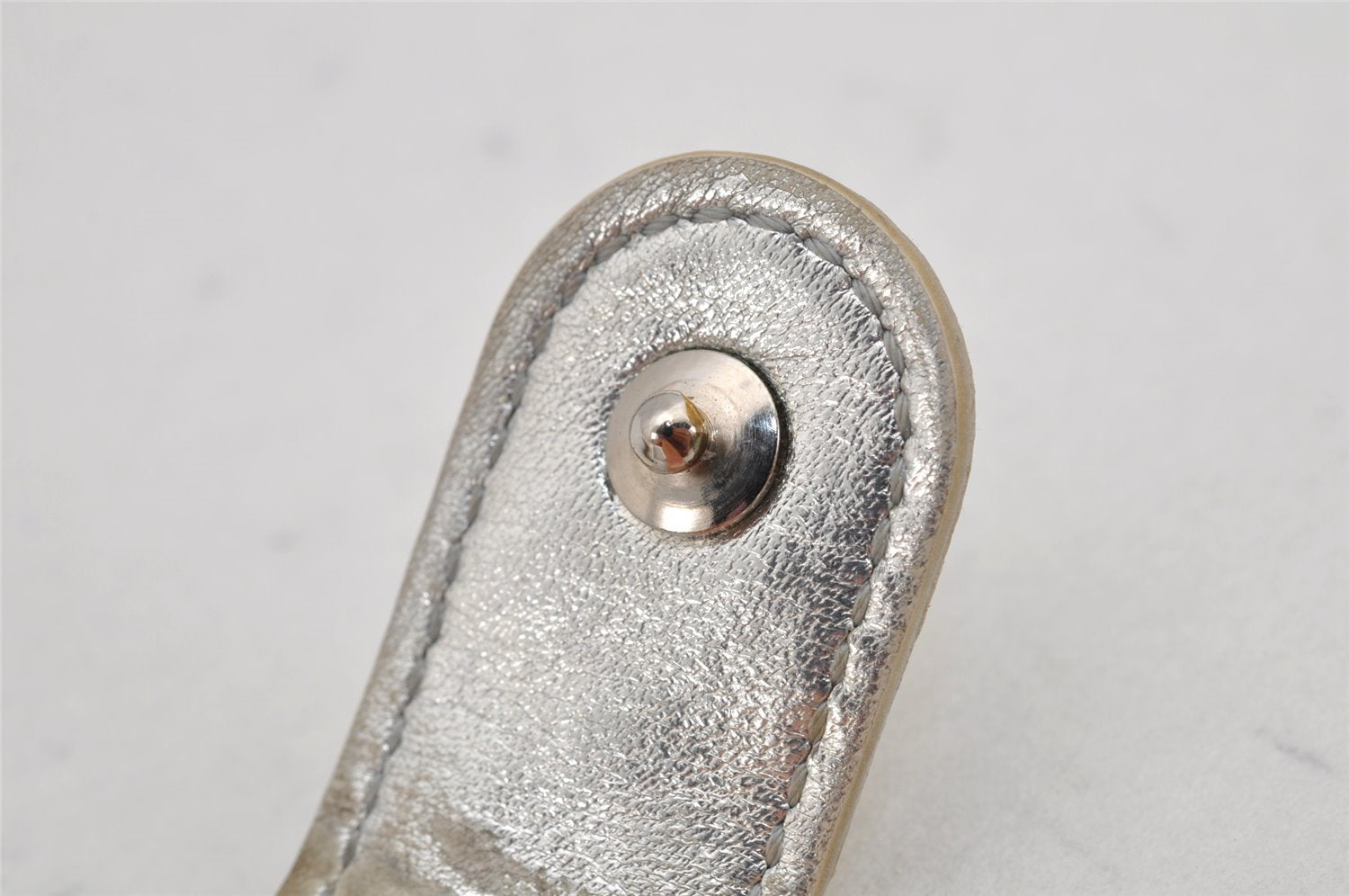 Auth Louis Vuitton Monogram Miroir Agenda PM Notebook Cover R20963 Silver 2369K