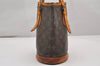 Authentic Louis Vuitton Monogram Bucket PM Shoulder Tote Bag M42238 LV 2370J