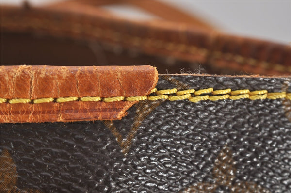 Authentic Louis Vuitton Monogram Bucket PM Shoulder Tote Bag M42238 LV 2370J