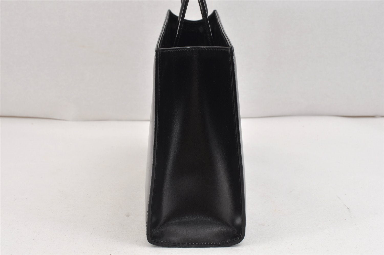 Authentic GUCCI 2 in 1 Tote Hand Bag Vinyl Leather Clear Black Junk 2370K