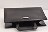 Authentic GUCCI 2 in 1 Tote Hand Bag Vinyl Leather Clear Black Junk 2370K
