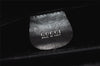 Authentic GUCCI 2 in 1 Tote Hand Bag Vinyl Leather Clear Black Junk 2370K