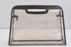 Authentic GUCCI 2 in 1 Tote Hand Bag Vinyl Leather Clear Black Junk 2370K