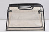 Authentic GUCCI 2 in 1 Tote Hand Bag Vinyl Leather Clear Black Junk 2370K