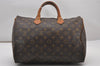 Authentic Louis Vuitton Monogram Speedy 35 Hand Boston Bag M41524 Junk 2371J