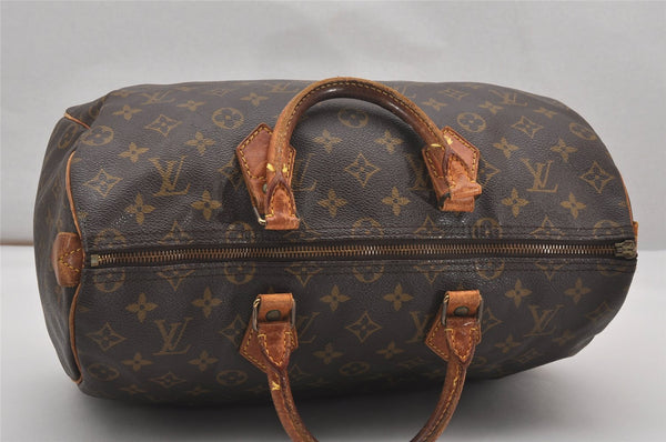 Authentic Louis Vuitton Monogram Speedy 35 Hand Boston Bag M41524 Junk 2371J