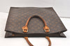 Authentic Louis Vuitton Monogram Sac Plat Hand Tote Bag M51140 LV 2371K