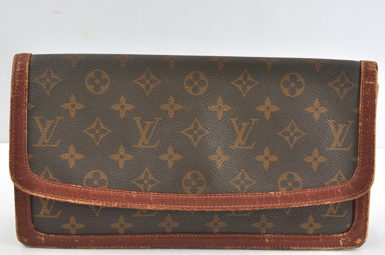 Auth Louis Vuitton Monogram Pochette Dame GM Clutch Bag Old Model Junk 2373J