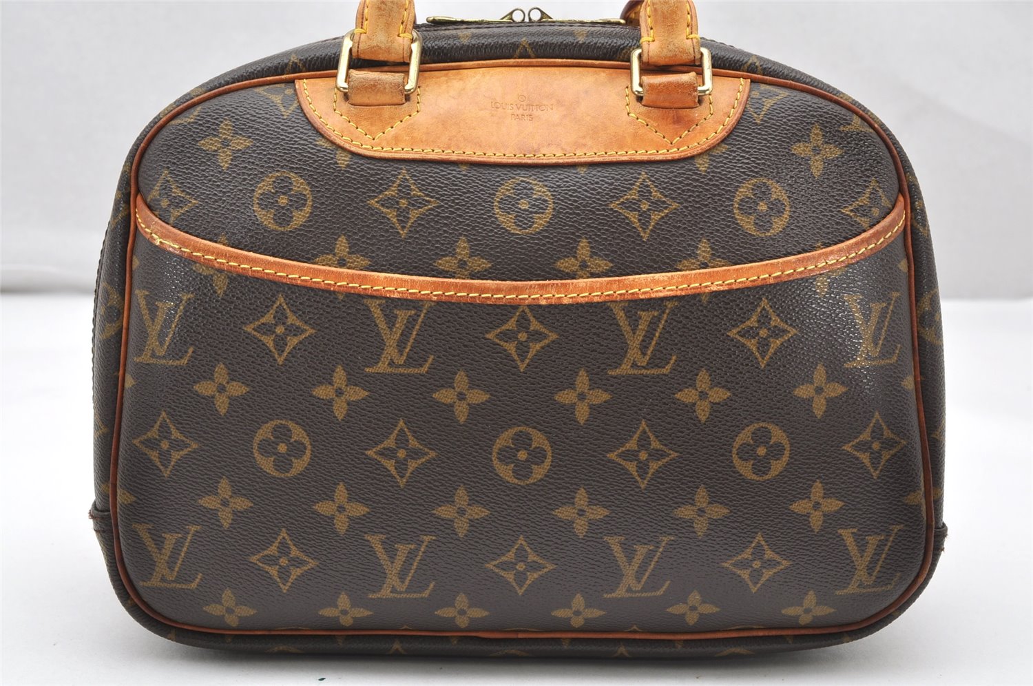 Authentic Louis Vuitton Monogram Trouville Hand Bag Purse M42228 LV 2373K