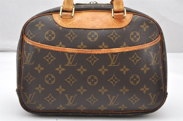 Authentic Louis Vuitton Monogram Trouville Hand Bag Purse M42228 LV 2373K