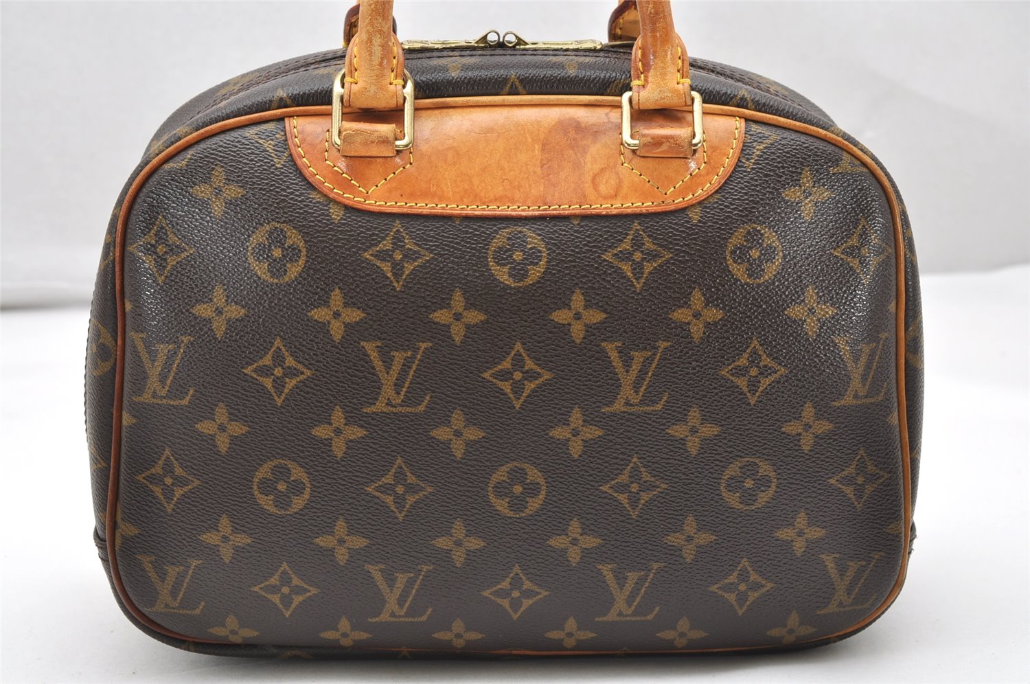 Authentic Louis Vuitton Monogram Trouville Hand Bag Purse M42228 LV 2373K