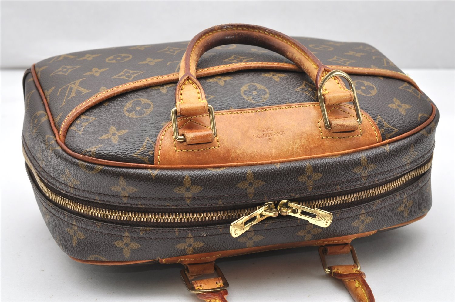Authentic Louis Vuitton Monogram Trouville Hand Bag Purse M42228 LV 2373K