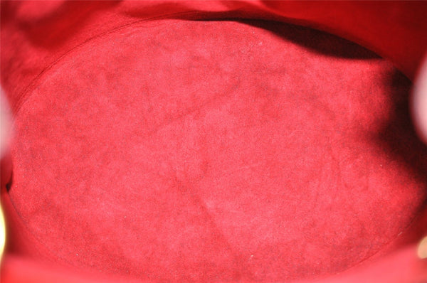 Authentic Louis Vuitton Epi Cluny Shoulder Bag Purse Red M52257 LV 2374I