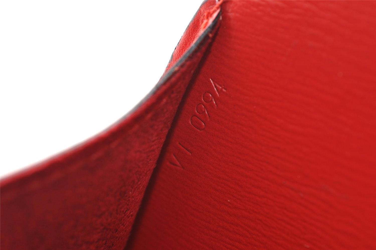 Authentic Louis Vuitton Epi Cluny Shoulder Bag Purse Red M52257 LV 2374I