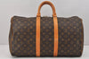 Authentic Louis Vuitton Monogram Keepall 45 Travel Boston Bag M41428 LV 2374K