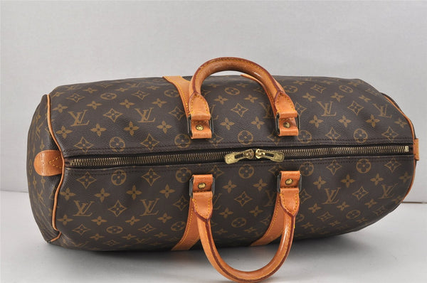 Authentic Louis Vuitton Monogram Keepall 45 Travel Boston Bag M41428 LV 2374K