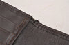 Authentic FENDI Zucca Vintage Long Wallet Purse Canvas Leather Brown Black 2375I