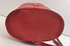 Authentic Louis Vuitton Epi Randonnee GM Shoulder Bag Red M43087 LV 2375K