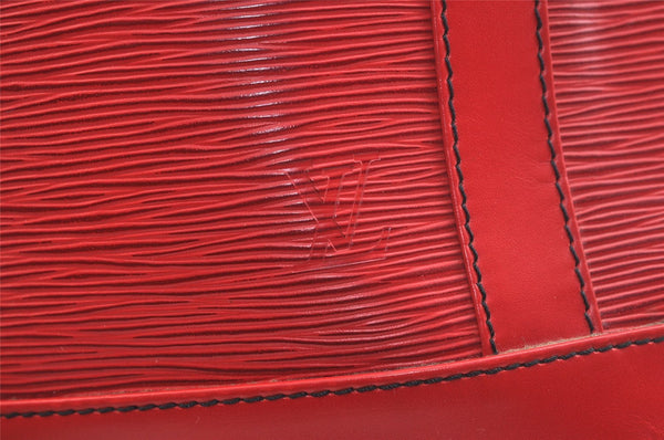 Authentic Louis Vuitton Epi Randonnee GM Shoulder Bag Red M43087 LV 2375K