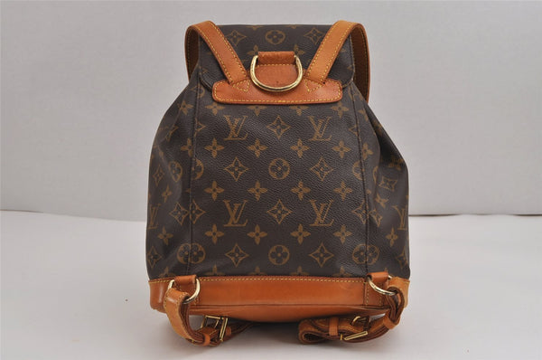Authentic Louis Vuitton Monogram Montsouris MM Backpack M51136 LV 2376J