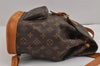 Authentic Louis Vuitton Monogram Montsouris MM Backpack M51136 LV 2376J