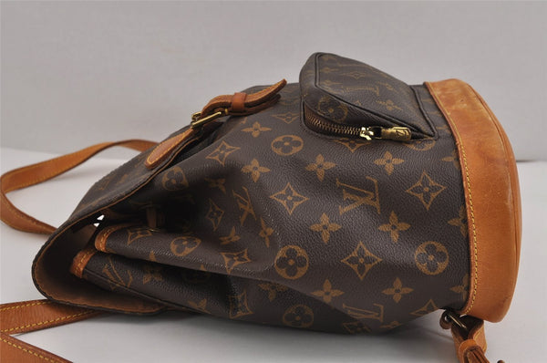 Authentic Louis Vuitton Monogram Montsouris MM Backpack M51136 LV 2376J