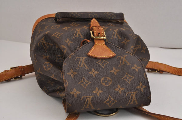 Authentic Louis Vuitton Monogram Montsouris MM Backpack M51136 LV 2376J