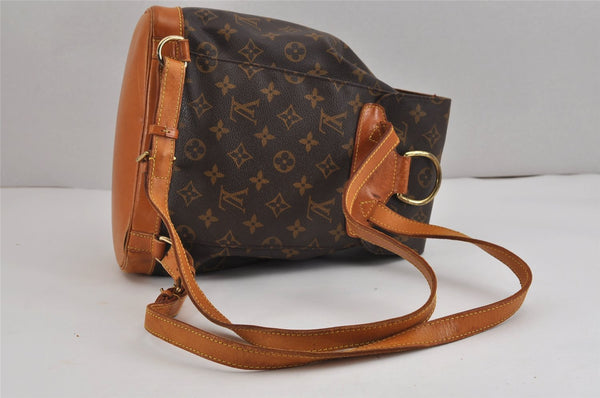 Authentic Louis Vuitton Monogram Montsouris MM Backpack M51136 LV 2376J