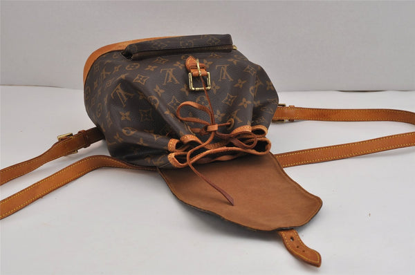 Authentic Louis Vuitton Monogram Montsouris MM Backpack M51136 LV 2376J