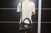 Authentic Chloe Vintage Victoria 2Way Shoulder Tote Bag Leather Black 2376K