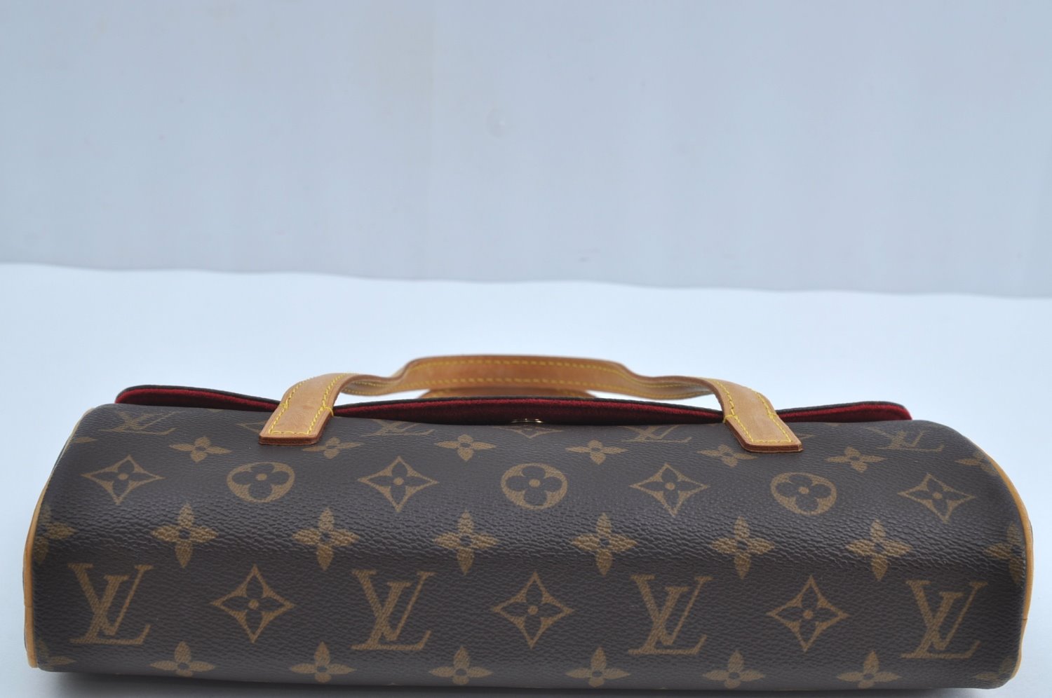 Authentic Louis Vuitton Monogram Sonatine Hand Bag Purse M51902 LV 2377I