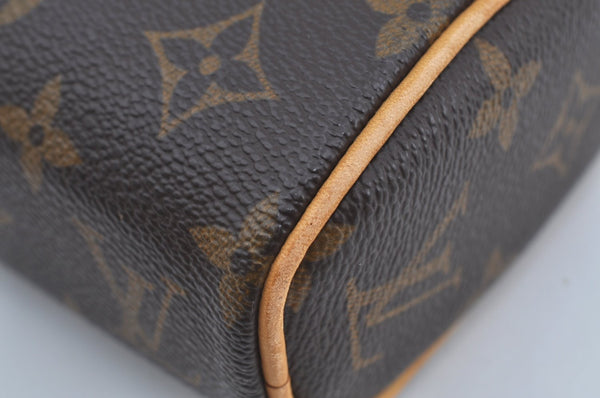 Authentic Louis Vuitton Monogram Sonatine Hand Bag Purse M51902 LV 2377I