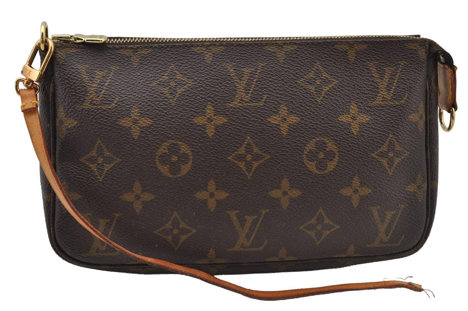 Authentic Louis Vuitton Monogram Pochette Accessoires Pouch M51980 LV Junk 2377J