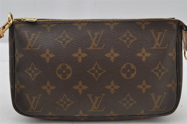 Authentic Louis Vuitton Monogram Pochette Accessoires Pouch M51980 LV Junk 2377J