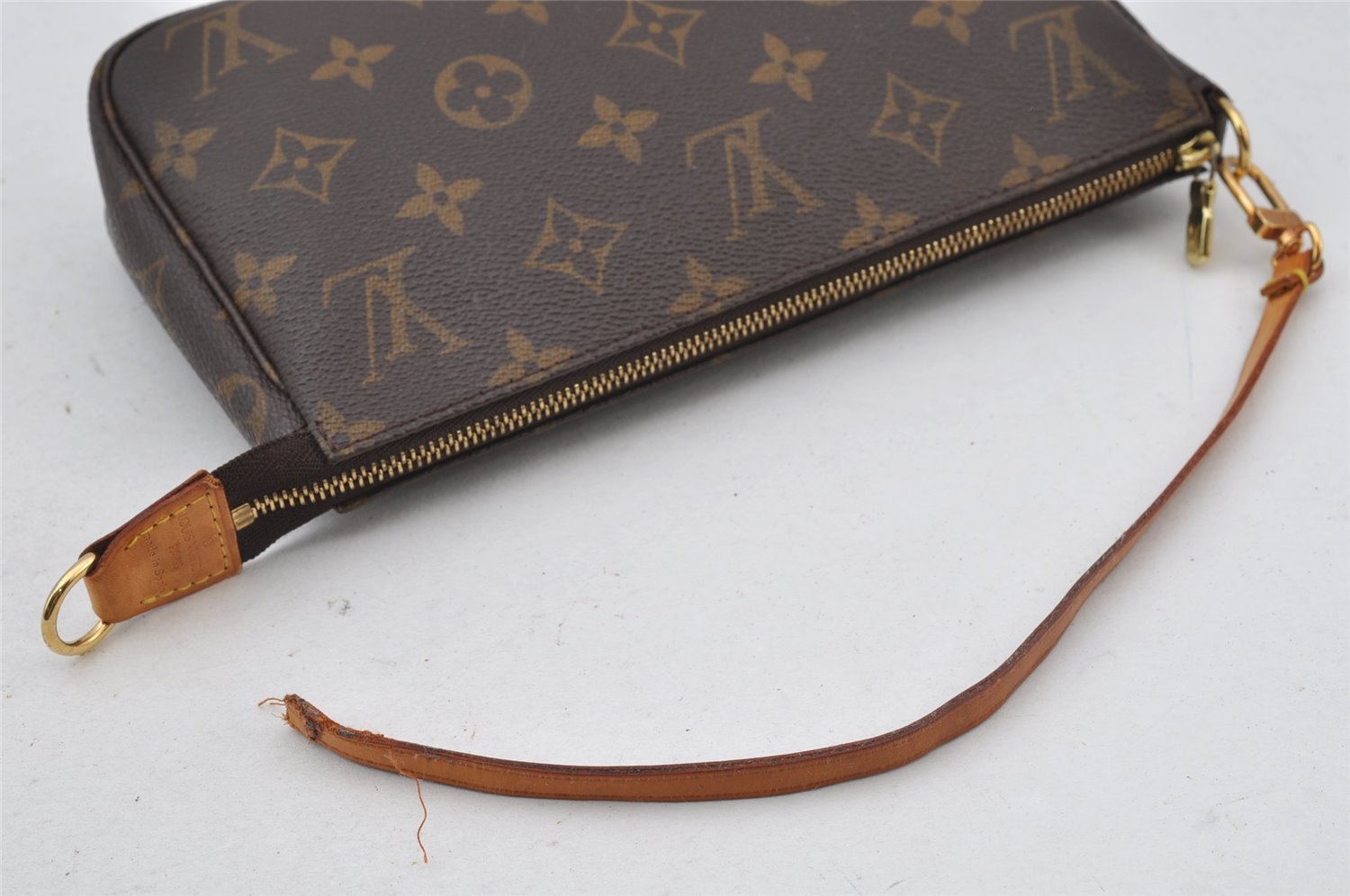 Authentic Louis Vuitton Monogram Pochette Accessoires Pouch M51980 LV Junk 2377J