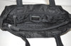 Authentic PRADA Vintage Nylon Tessuto Leather Shoulder Hand Bag Black 2379I