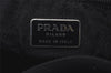 Authentic PRADA Vintage Nylon Tessuto Leather Shoulder Hand Bag Black 2379I