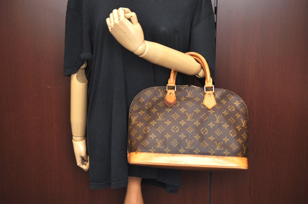Authentic Louis Vuitton Monogram Alma Hand Bag Purse M51130 LV 2380G