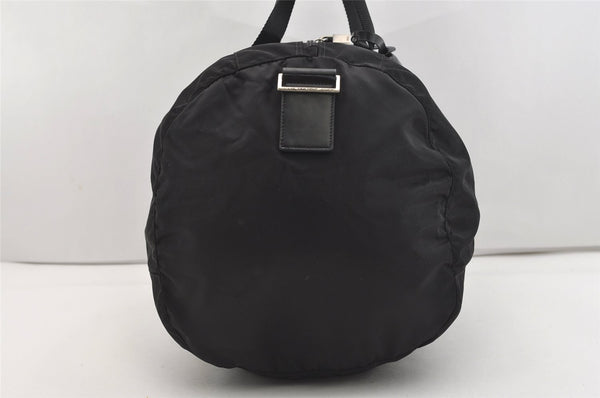 Authentic PRADA Nylon Tessuto Leather 2Way Shoulder Boston Hand Bag Black 2380J