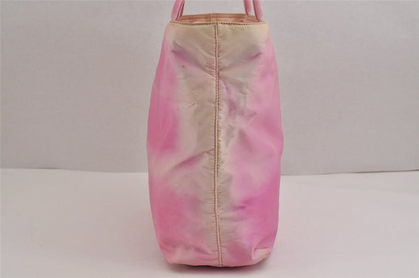 Authentic PRADA Vintage Nylon Tessuto Shoulder Tote Bag Pink 2381J