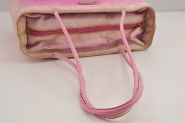 Authentic PRADA Vintage Nylon Tessuto Shoulder Tote Bag Pink 2381J