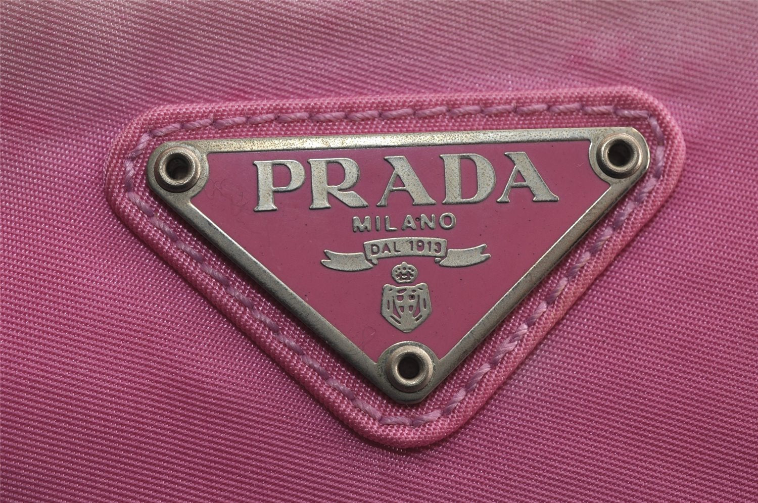 Authentic PRADA Vintage Nylon Tessuto Shoulder Tote Bag Pink 2381J