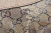 Authentic GUCCI GG Crystal Abbey Shoulder Bag GG PVC Leather 189833 Gold 2381K