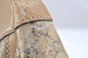 Authentic GUCCI GG Crystal Abbey Shoulder Bag GG PVC Leather 189833 Gold 2381K